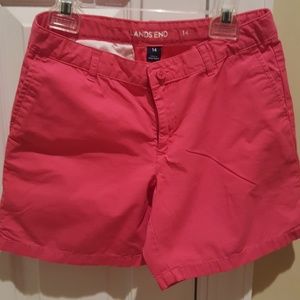 Lands' End girls pink shorts